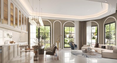 简欧客餐厅3D模型下载